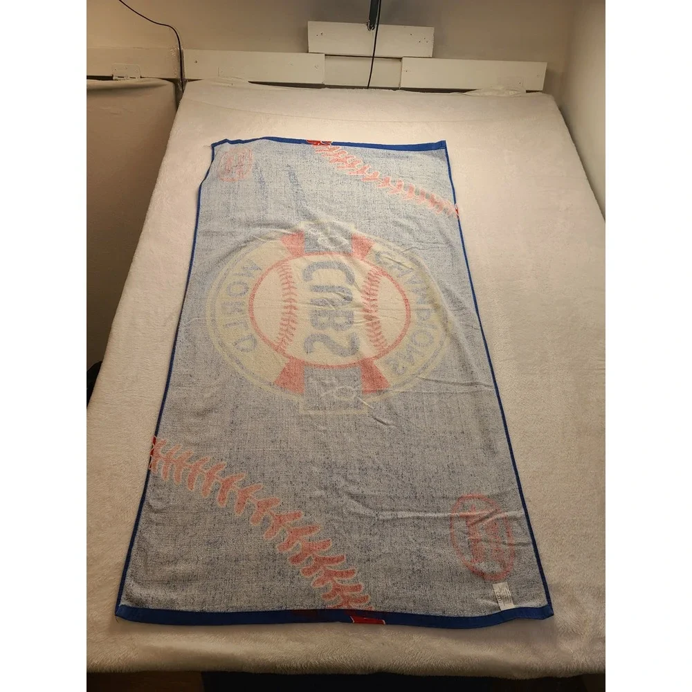 Chicago Cubs 2016 World Series Champions Beach Towel Blue Cotton Jewel-Osco‎ MLB